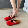Sandals Women's Summer Ins2025 Fashion Net Red Outer Wear Flat Bottom Super Fire New Fashion Cool Slippers Beach Shoes