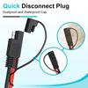 15A Fuse 2 Pin SAE Quick Release Connector To O-ring Terminal Harness Connector for Battery Charger Cable