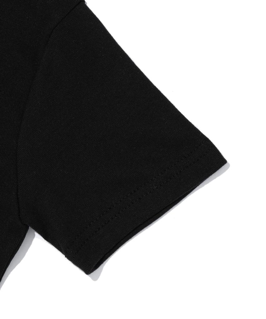 SEOUL APPAREL Укороченная футболка с коротким рукавом с логотипом Seoul сбоку (черный)