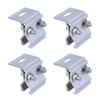 4pcs Photovoltaic Clamps Aluminum Solar Module Fixing Ensures Stability & Safe for Home & Commercial Solar Projects