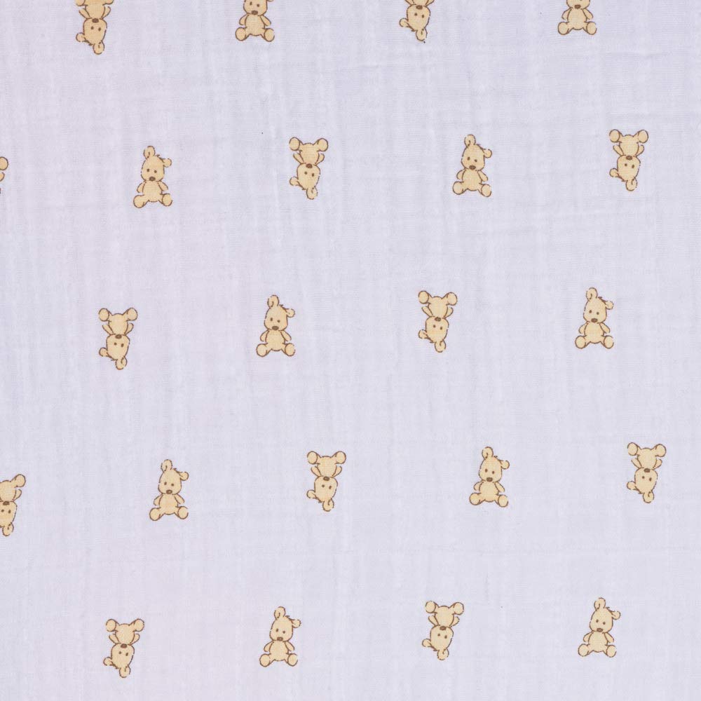 Newcastle Classics Swaddle Cotton Muslin Japanese Swaddle Fluffy Soft Blanket Baby Gift Teddy Bear 120x120cm 0 Months [Подлинный продукт] (х 1) ~