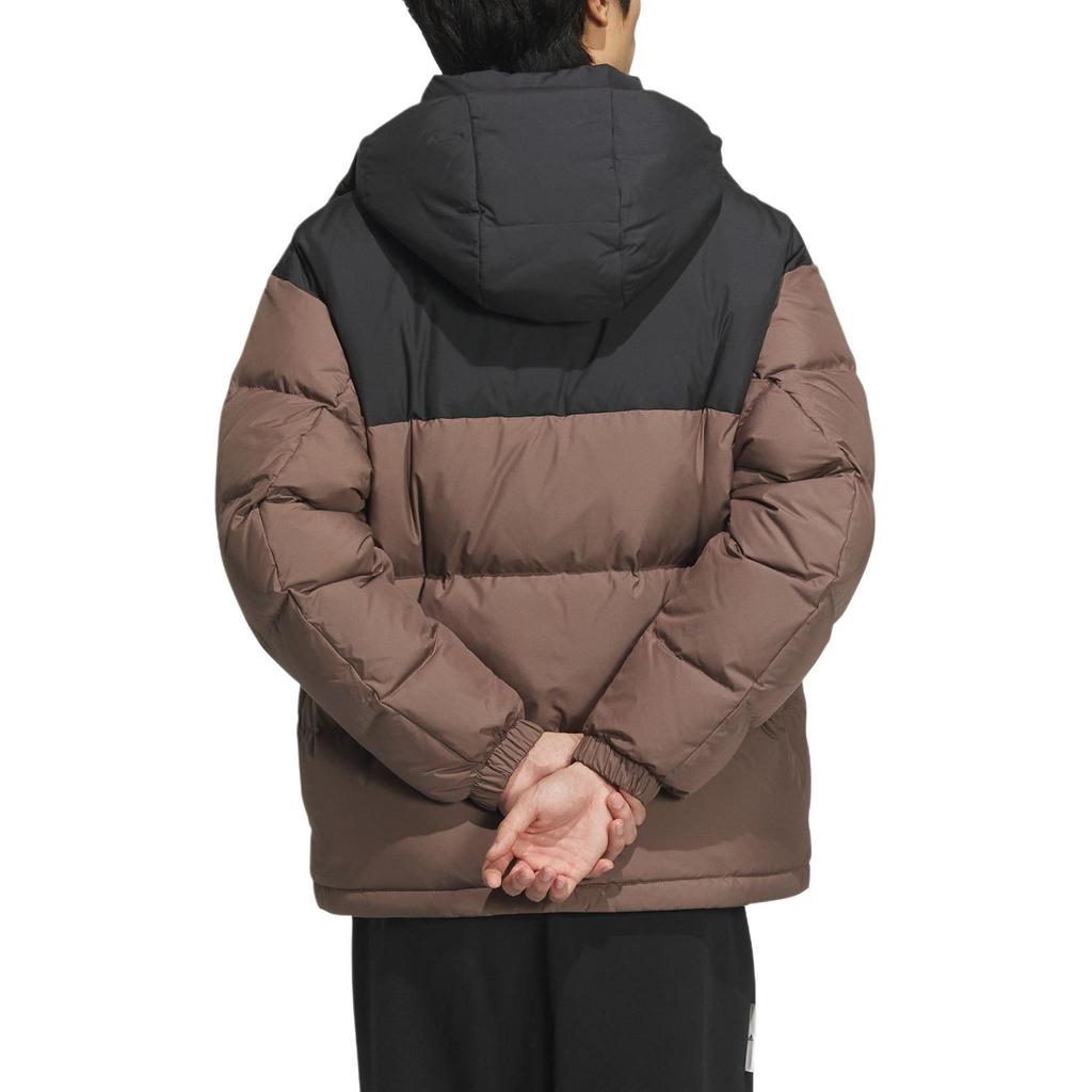 Adidas Удобная свободная спортивная теплая куртка мужская куртка темно-коричневого цвета JM9133