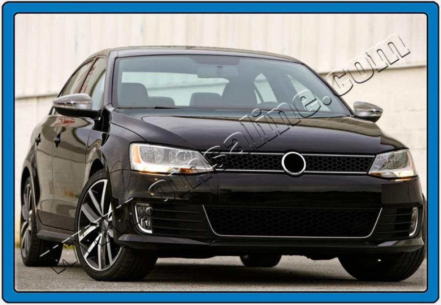 Накладки на зеркала для EU (2 шт., нерж) OmsaLine - Итальянская нержавейка для Volkswagen Jetta 2011-2018 гг