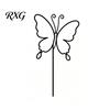 Plant Growth Support for Vines Cat-Shaped Trellis, 12 Inch Cute Animal Support, Decorative Monstera Hoya Philodendron Bird Deer Butterfly Metal