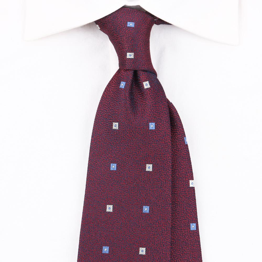 Галстук Мужской Ретро Темно-красный Британский 8 см Высокий Вкус Платье Профессиональный Бизнес Полосатый Свадебный Жених Свадебный Тренд