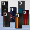 Sports Car Carbon Fibre Case for Xiaomi Mi 11 Ultra 11T 10T 9T Pro Note 10 A2 9 8 Lite A3 CC9E 10S CC9 A1 Black Soft Phone Cover