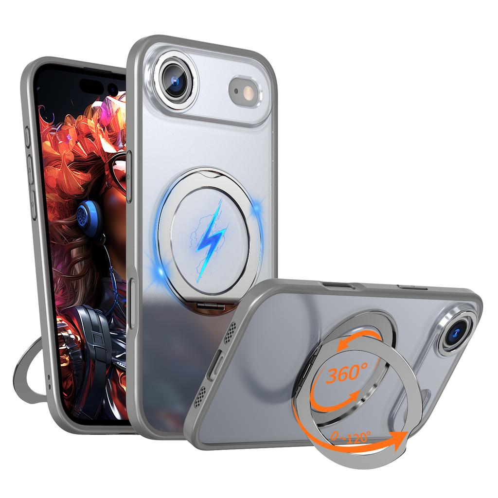 For iPhone Air Case Compatible with MagSafe TPU + Acrylic Kickstand Phone Cover