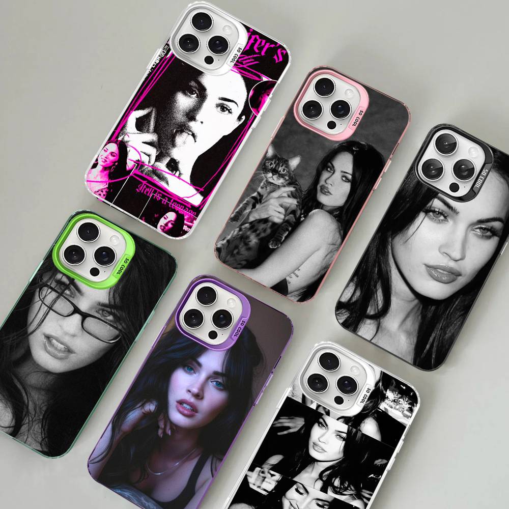 Винтажные Красивые Чехлы Для Телефона Megan F-Fox Для IPhone 17 16 15 14 13 12 11 Plus Pro Max Цветной Чехол