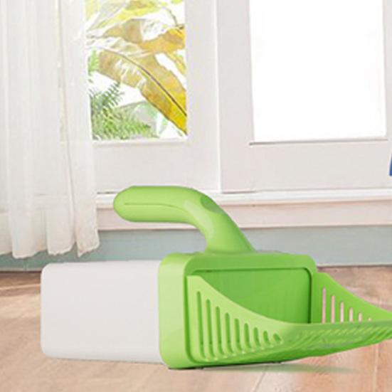 Совок для кошачьего наполнителя с держателем для пакетов, сетка для кошачьего туалета без мусора с пакетами для сменного наполнителя, лопатка для кошачьих фекалий, защищающая от просыпания, для легкой уборки одной рукой