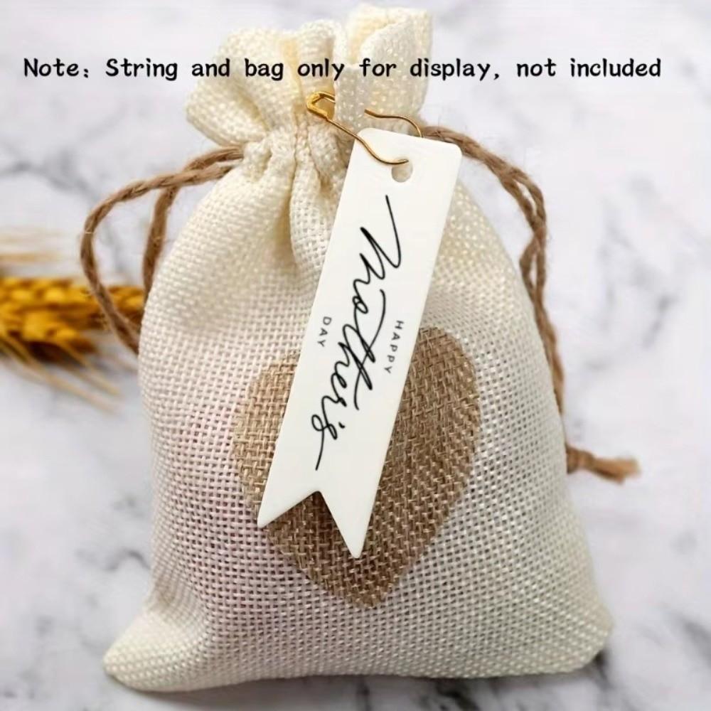 100pcs Hanging Decoration Mother Day Tags Handmade Cake Decor Tag Business Gift