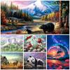 DIY Diamond Painting The Resting Animals Cross Stitch Kit Mosaic Art Diamond Painting Full Circle Diamond Home Decoration