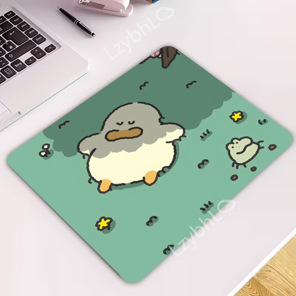 Cute Duck Mouse Pad 22X18 40X45 Computer Accessories Office Game TableMats PC Rubber Anti-slip Mousepads Small XS Decor Desk Mat