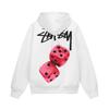 STUSSY Классическая толстовка с капюшоном из махровой ткани для мужчин – Высококачественный пуловер с капюшоном Y12
