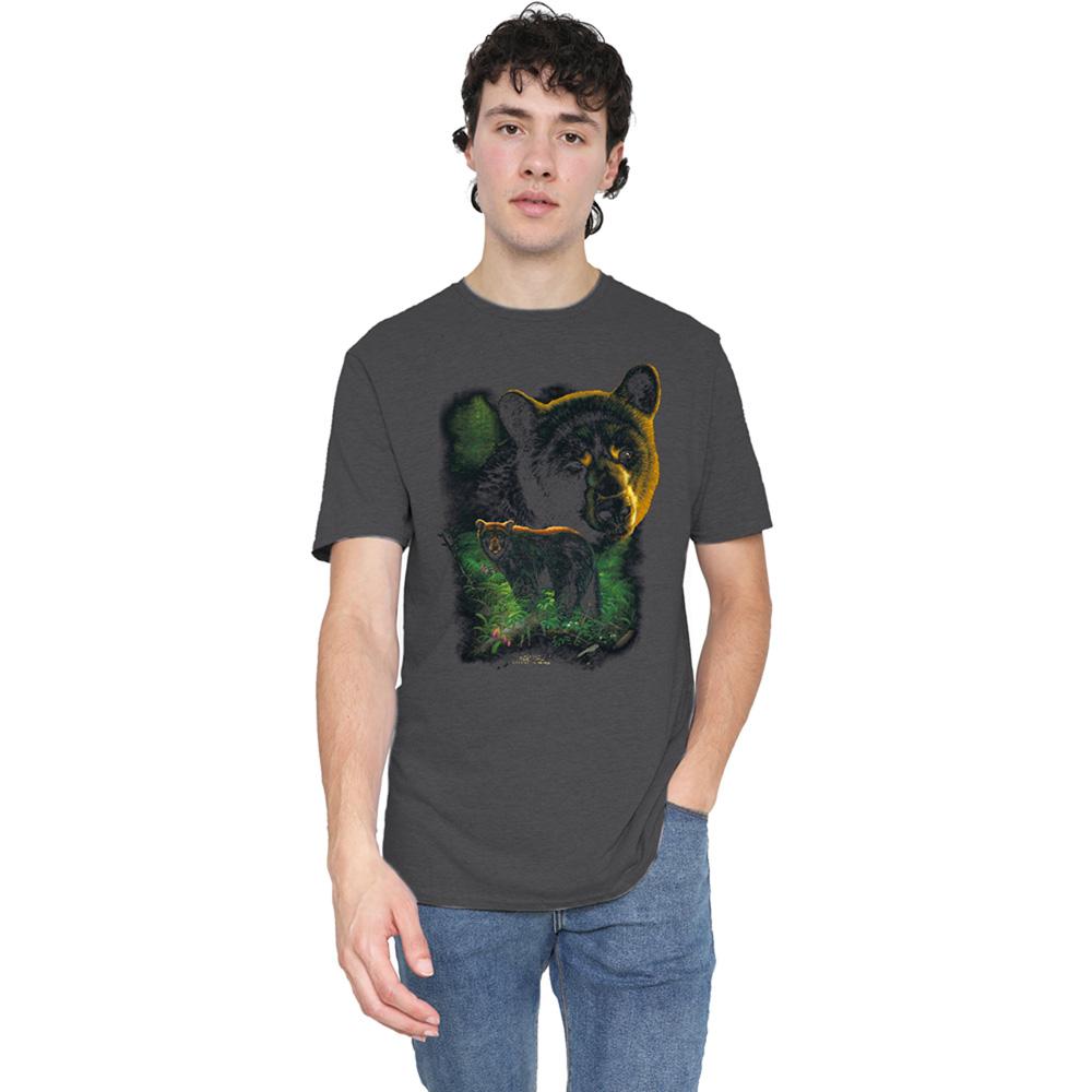 Wild Wings Unisex Adult Wildlife Black Bears T-Shirt