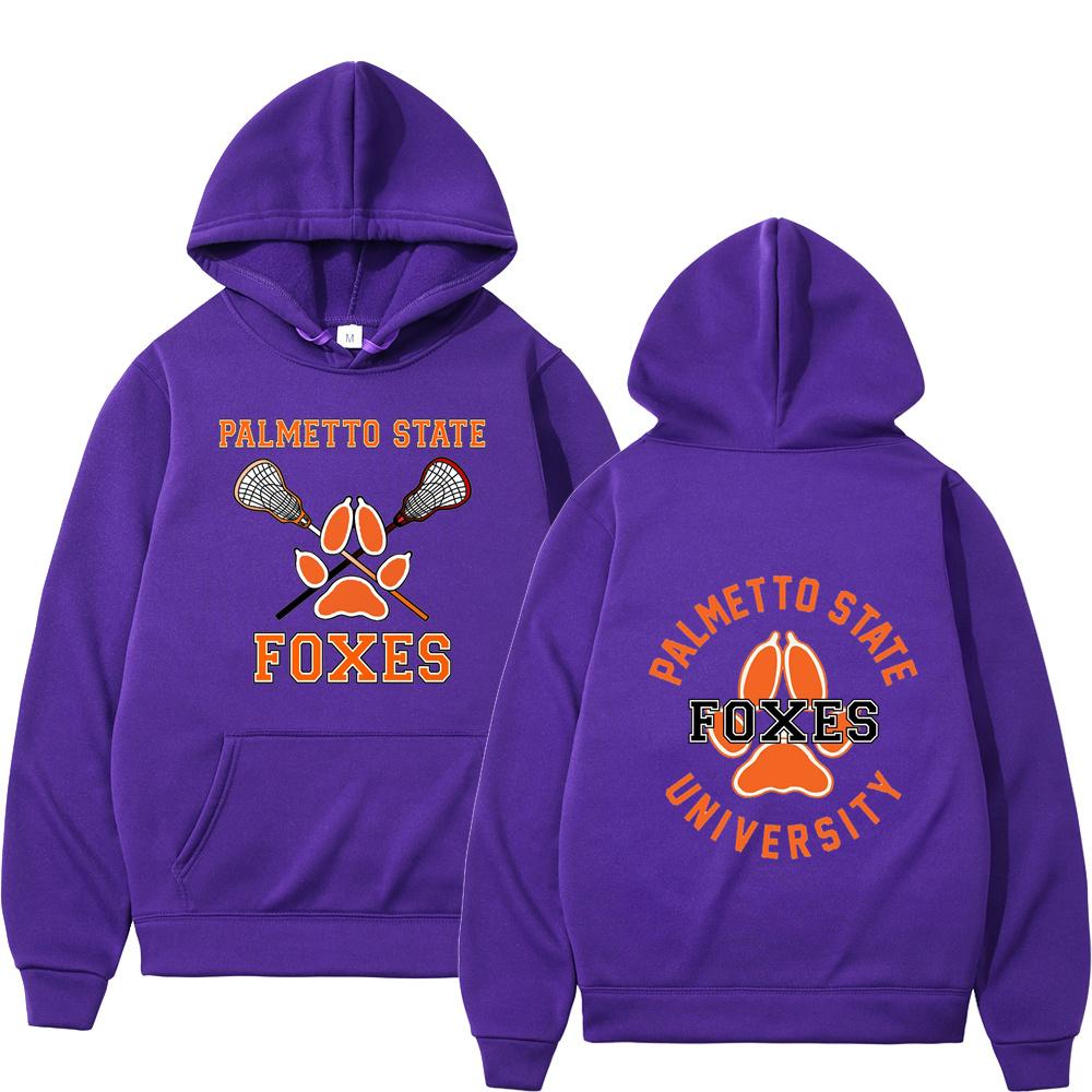 Streetwear The Foxhole Court Palmetto State Foxes Printed Men's Hoodie Pullover Men Hoodies Women Hip Hop Sweatshirt Clothes