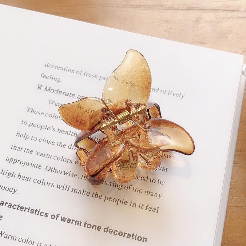 Корейская заколка-бабочка - маленькая заколка для хвоста с шариком для девочек