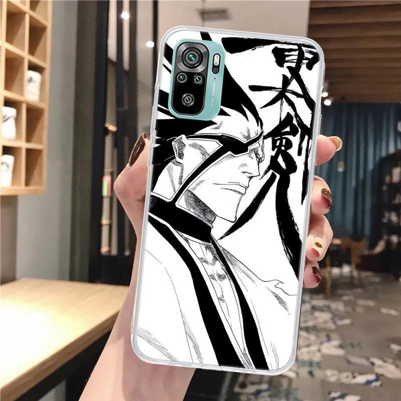 Bleach Кемпачи Зараки Мягкий чехол для телефона для Xiaomi Redmi Note 14 14S 13 12S 12 11S 11 11E Pro Plus 11T 10S 10 9S 5G Чехол с рисунком