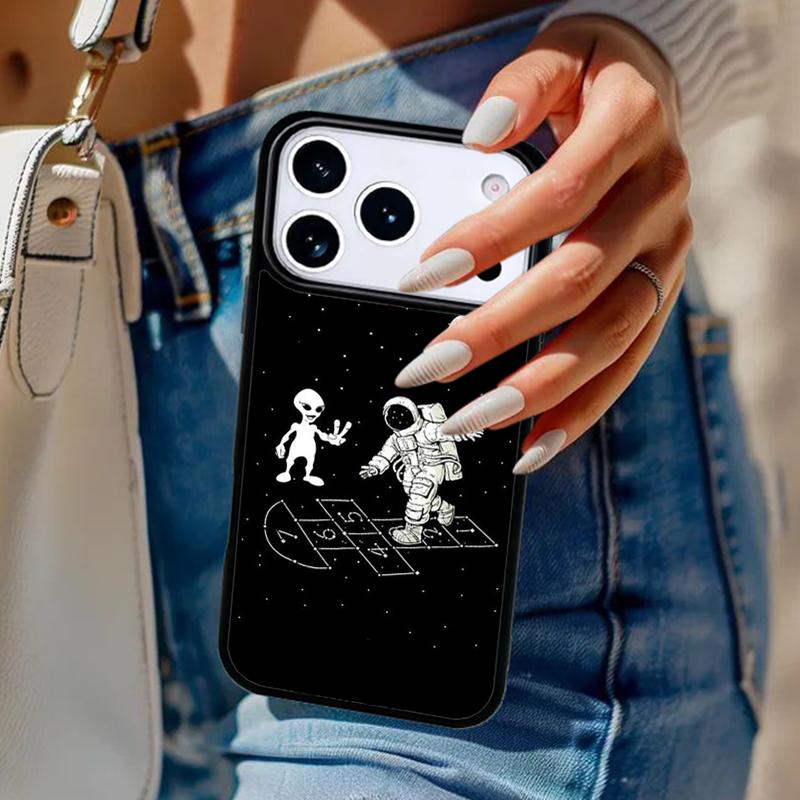 Звездное Космическое Лунное Астронавт Эстетика Чехол для Телефона Для iPhone 17 Air 14 15 13 12 Max Чехол Для Apple 16e 11 Pro Max Plus Coque