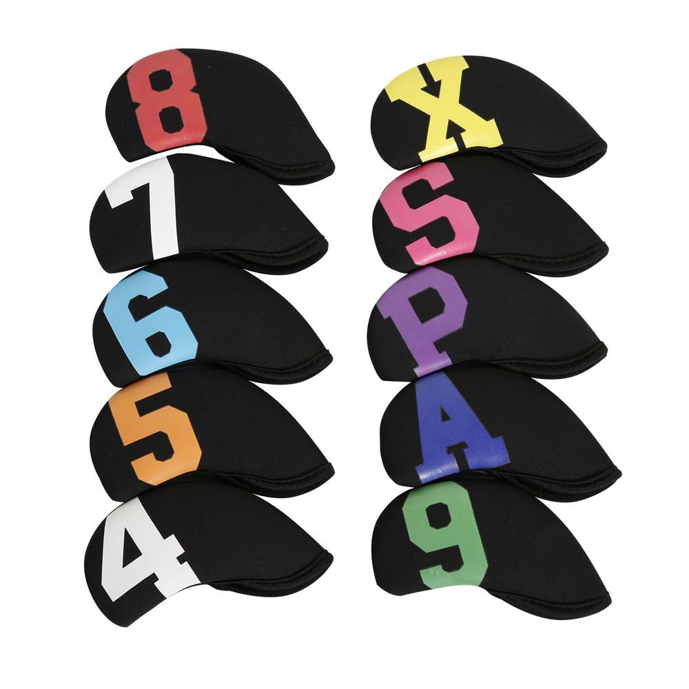 Golf Putter Accessories Golf Iron Headcover Golf Iron Covers Set Golf Head Cover Protector Case