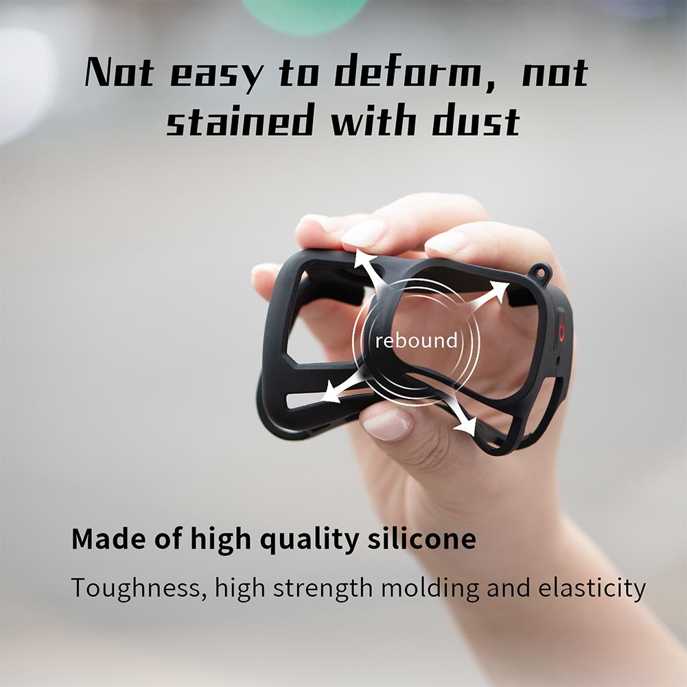 Для Insta360 Ace Pro 2 Силиконовый защитный чехол Накладка Противоударный силиконовый чехол Рамка Чехол Крышка объектива Аксессуары для защиты камеры