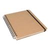 Kraft Spiral Notebook with Grid Lines