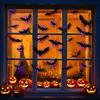 Halloween Spider Bat Sticker Set with LED Lights Spooky Atmosphere Enhancer Indoor Outdoor Decorations