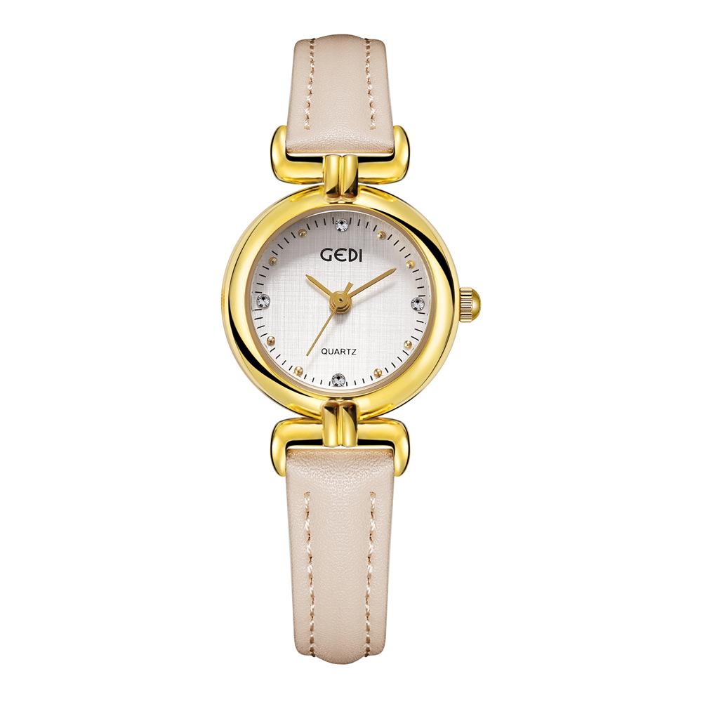 UTHAI CQ474 Винтажные женские часыизысканные часы с кварцевым механизмом из натуральной кожилегкие роскошные часы подарокчасы для женщины