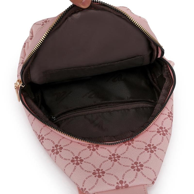 Винтажная сумка через плечо для женщин, нагрудная сумка с принтом, мягкая кожаная сумка через плечо