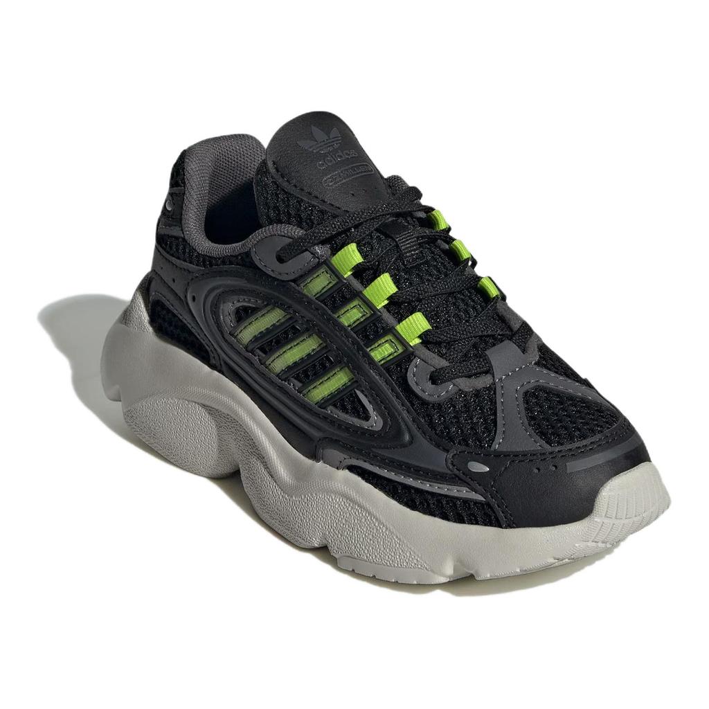 Adidas Ozmillen Classic Универсальные низкие повседневные кроссовки Детские кроссовки Черные Зеленые IG4277