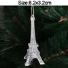 5pcs Christmas Hanging Pendants Crystal Acrylic Snowflake Elk Xmas Tree Ornaments Navidad Home Decorations 2027 New Year Gift