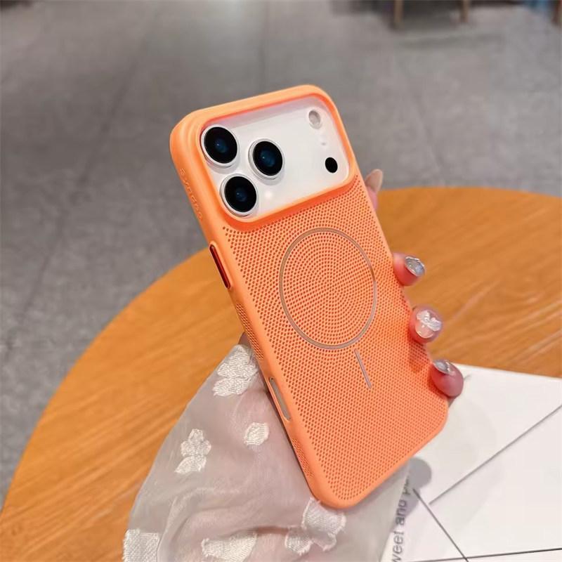 Сетчатый чехол для охлаждения и отвода тепла с магнитной фиксацией Magsafe для iPhone 17 16 15 14 13 12 11 Pro Max Plus 17 Air, чехол с поддержкой беспроводной зарядки