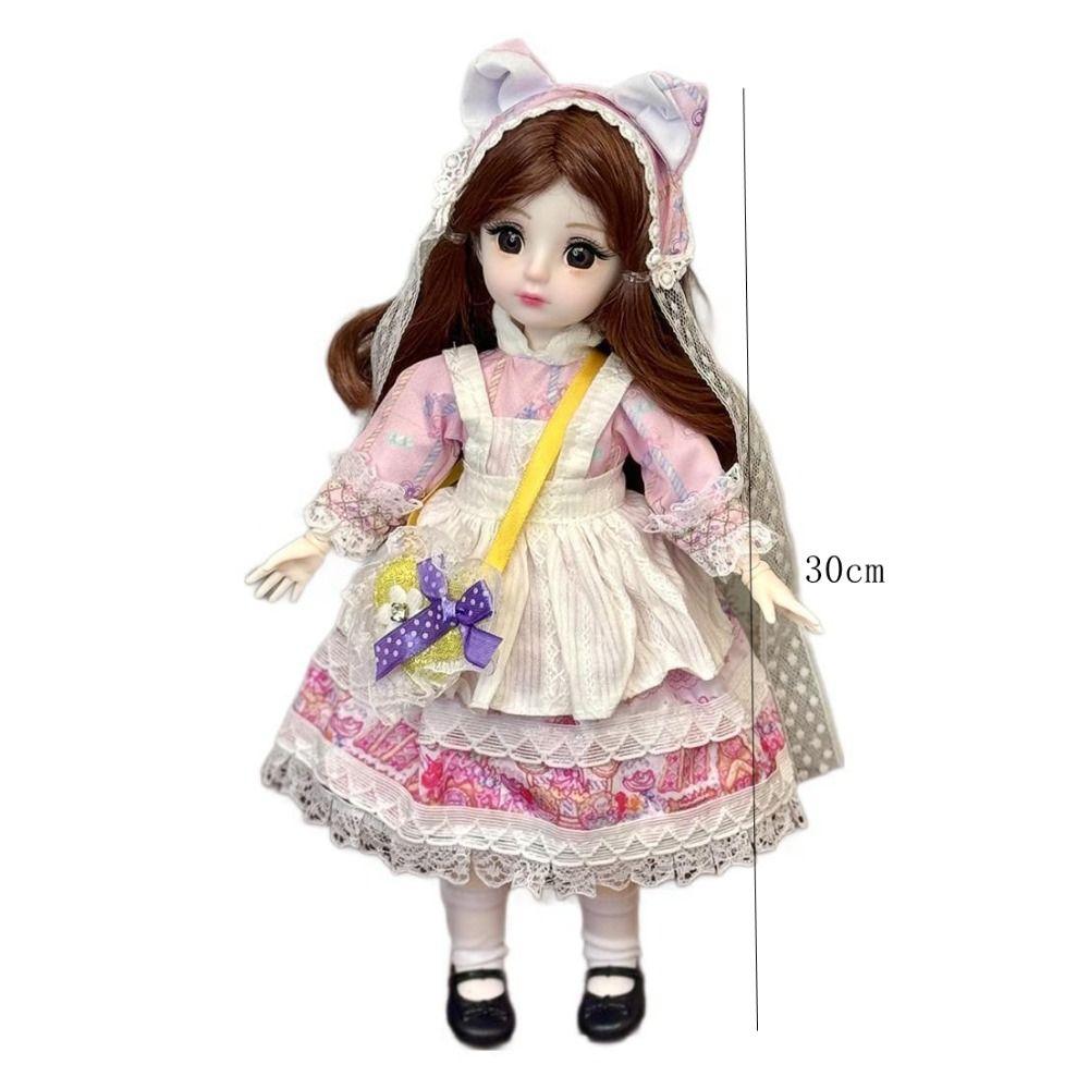 Кукла с одеждой и подвижными суставами, кукла для переодевания 1/6 BJD, кукла для одевания 30 см BJD, подарки для девочек