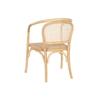 Chaise de salle à manger - Naturel - Rotin - 53x54x80 cm - Style Campagne - 1 place