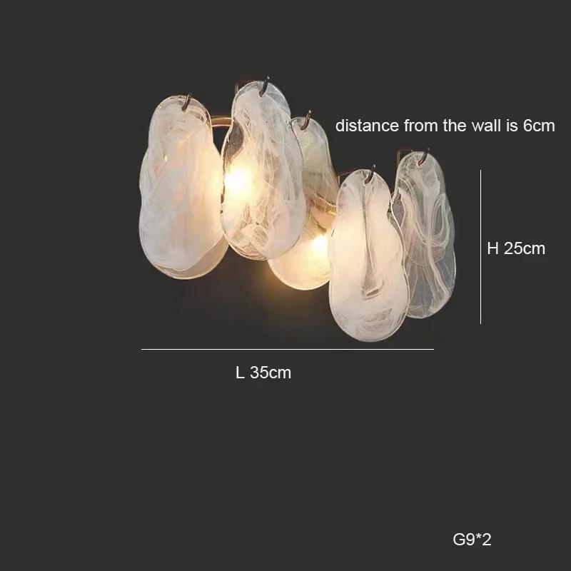 Французский стиль роскошная гостиная подвесной светильник светодиодный свет постмодерн стеклянный подвесной светильник украшение дома ресторан гостиница освещение