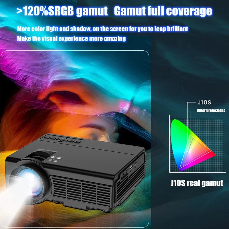 Мини светодиодный интеллектуальный проектор 4K 1980*1080P BT 5.0 HDMI USB аудио домашний медиаплеер проектор для путешествий на открытом воздухе HD портативный проектор