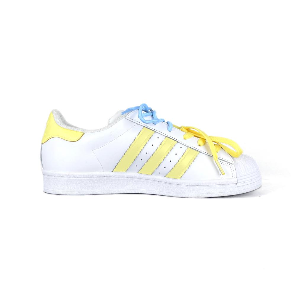 adidas Оригинальные SUPERSTAR Нескользящие, Износостойкие, Легкие Низкие Кеды для Скейтбординга Унисекс Желтые EG4958(Команда502-)