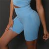 Женские шорты для йоги, бесшовные быстросохнущие спортивные короткие леггинсы для спортзала, сексуальные шорты с высокой талией