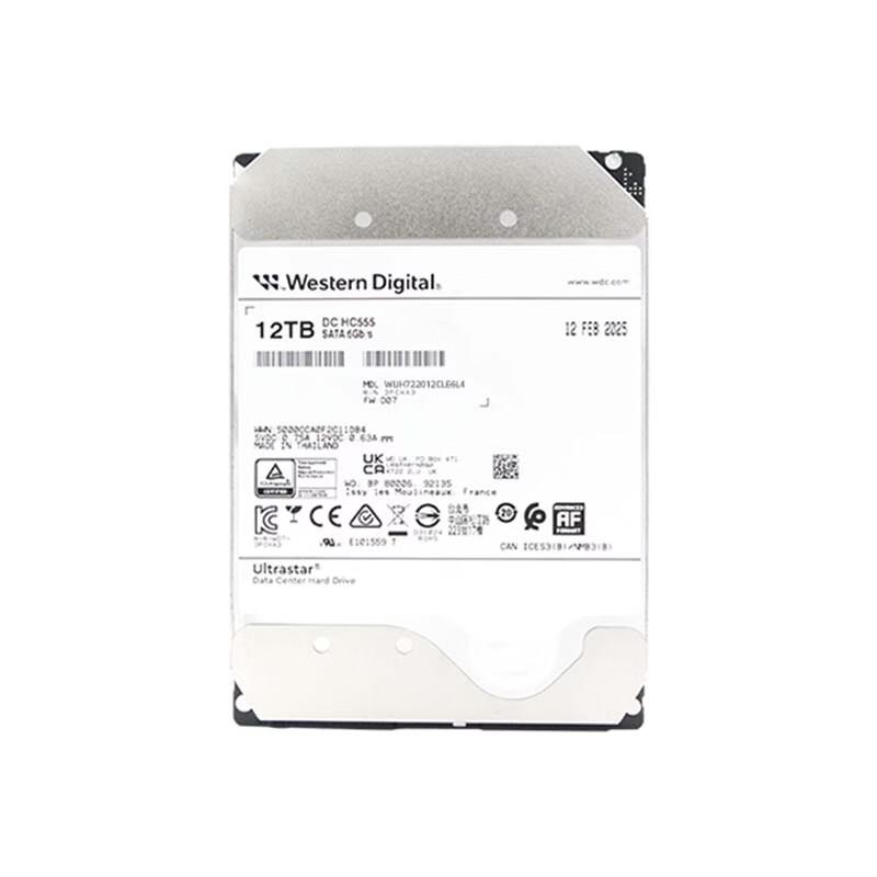 WD HC555 12 ТБ Корпоративный HDD SATA 7200 об/мин