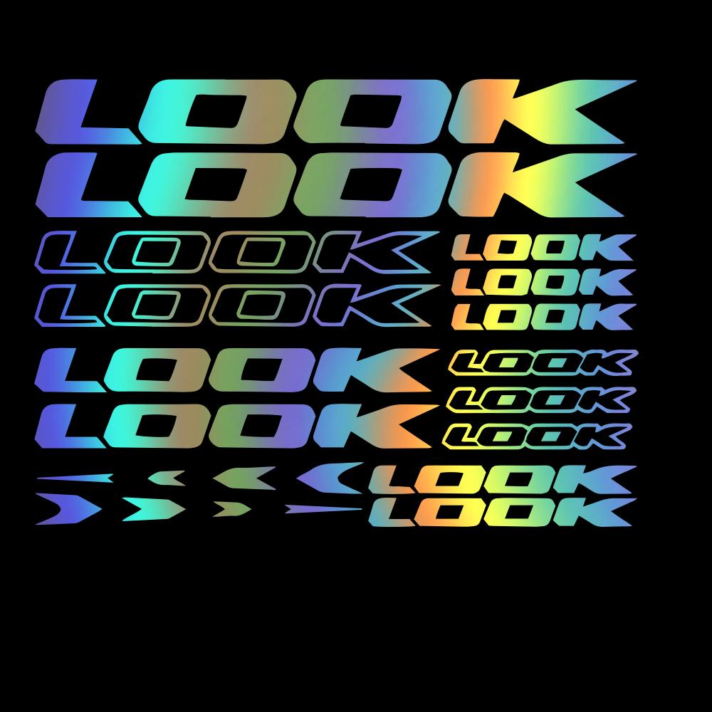Виниловая графическая наклейка LOOK на раму велосипеда, Набор наклеек на кузов автомобиля, Для MTB, BMX, Шоссейного гоночного велосипеда, Для катания по горам