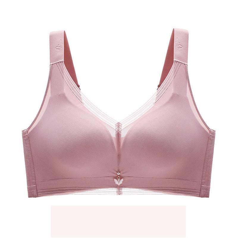 Sexy Large Size Adjustable Non-marking Underwear Female Thin Section of Large Breasts On The Support Anti-slip Polymerization To Collect Breasts Bra