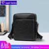Мужская сумка через плечо из натуральной кожи, большая вместимость, стиль модной сумки-мессенджера