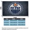 Edmonton Oilers Print Flannel Blanket High Quality Warm Comfortable Cover for All Seasons Perfect for Gifts Home Decor