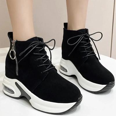 Модные женские кроссовки на платформе, женская обувь, повседневная женская обувь на танкетке, 2024, теннисные женские толстые летние кроссовки для женщин