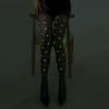 Glow In The Dark Printing Tights Heart Pattern Sexy Pantyhose Seamless Luminous Pantyhose  Girl