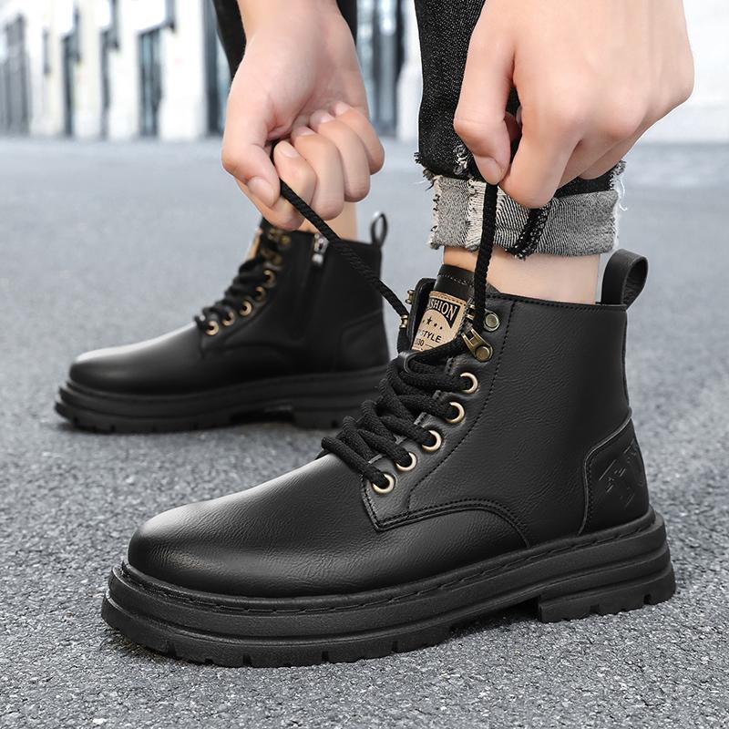 Luxury Men Boots Autumn Winter Slippers Warm Men Shoes Sneakers Male Tenis Shoes Boots Men Sneakers Winter High Top Shoes for Men