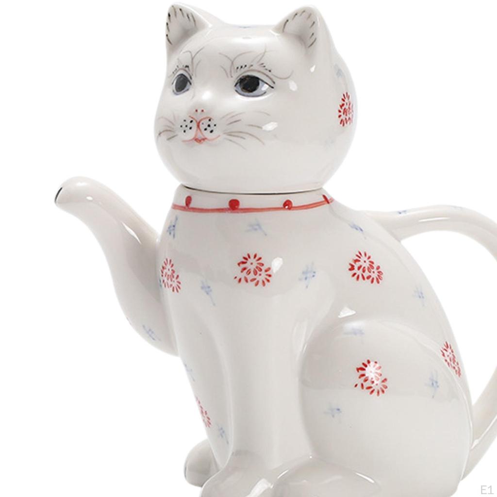 Чайник с мультяшным котом, посуда для напитков, многоразовый контейнер для сока, керамический графин для воды