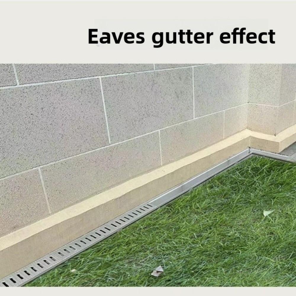 Resin Finished Drainage Ditch Heavy Duty Linear Drain Drainage Gutter  Kitchen Balcony Courtyard