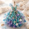 Dress Shape Bead Weaving Kit Tiny Beads Handmade Bead Art Kit  For Adults & Kids