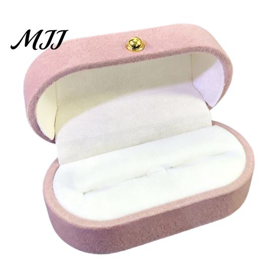 Маленький бархатный мешочек для украшений, Шкатулка-коробочка с жемчугом, Органайзер с бархатной подкладкой, защищающей от царапин, с золотым металлическим держателем для ожерелья, декоративной застежкой, Декоративный кейс для хранения