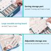 Pu Large Creative Jewelry Box For Women Girls, Double-Layer Lockable